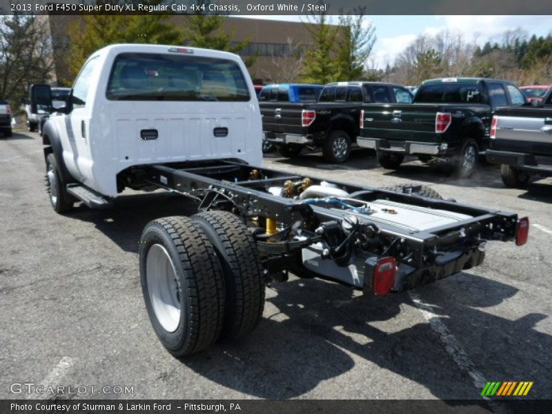 Oxford White / Steel 2013 Ford F450 Super Duty XL Regular Cab 4x4 Chassis