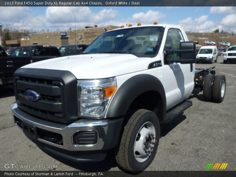 Front 3/4 View of 2013 F450 Super Duty XL Regular Cab 4x4 Chassis