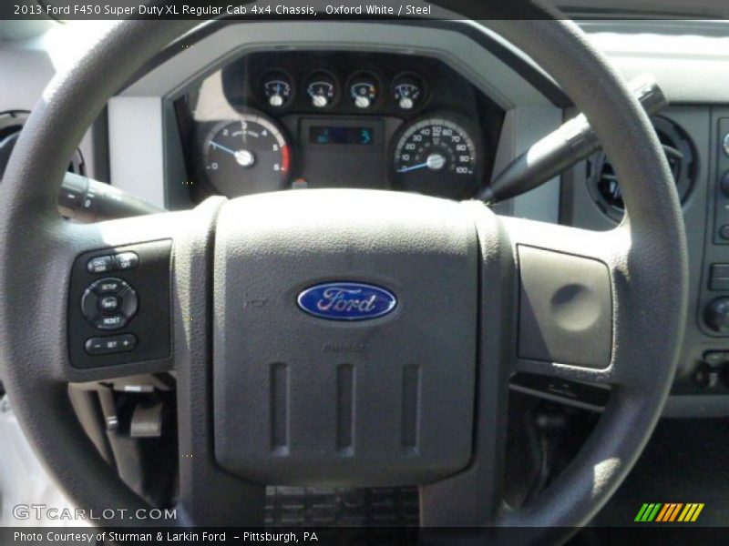 Oxford White / Steel 2013 Ford F450 Super Duty XL Regular Cab 4x4 Chassis