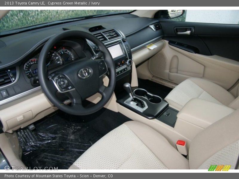 Cypress Green Metallic / Ivory 2013 Toyota Camry LE