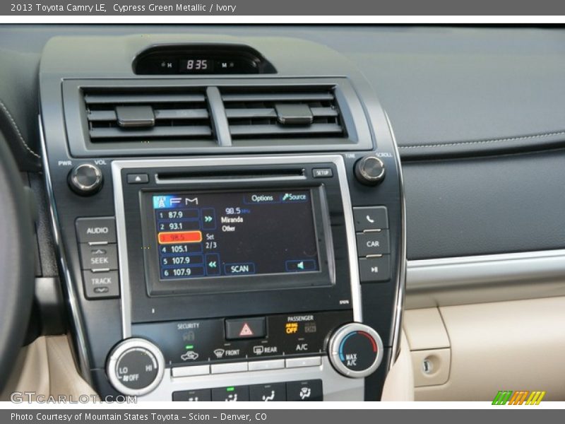Cypress Green Metallic / Ivory 2013 Toyota Camry LE