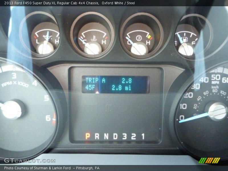 2013 F450 Super Duty XL Regular Cab 4x4 Chassis XL Regular Cab 4x4 Chassis Gauges
