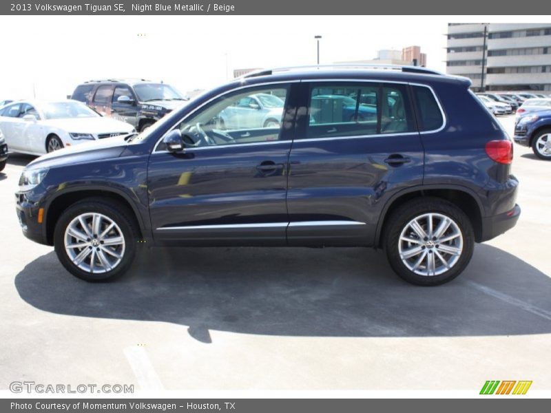 Night Blue Metallic / Beige 2013 Volkswagen Tiguan SE