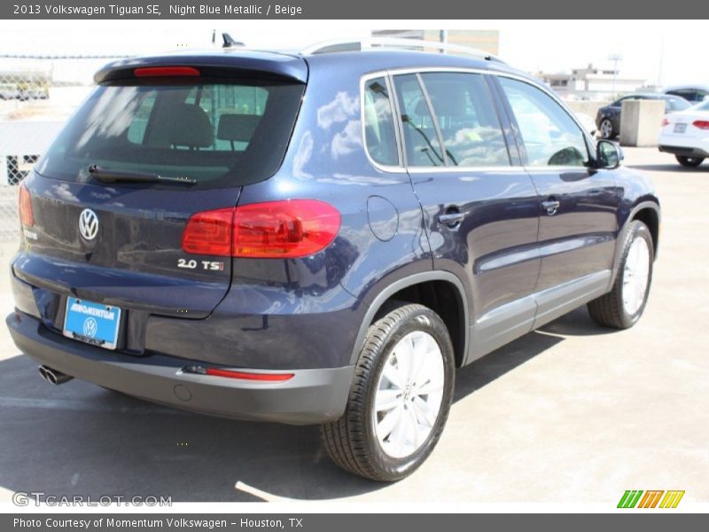 Night Blue Metallic / Beige 2013 Volkswagen Tiguan SE