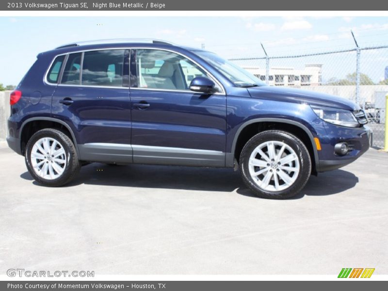 Night Blue Metallic / Beige 2013 Volkswagen Tiguan SE