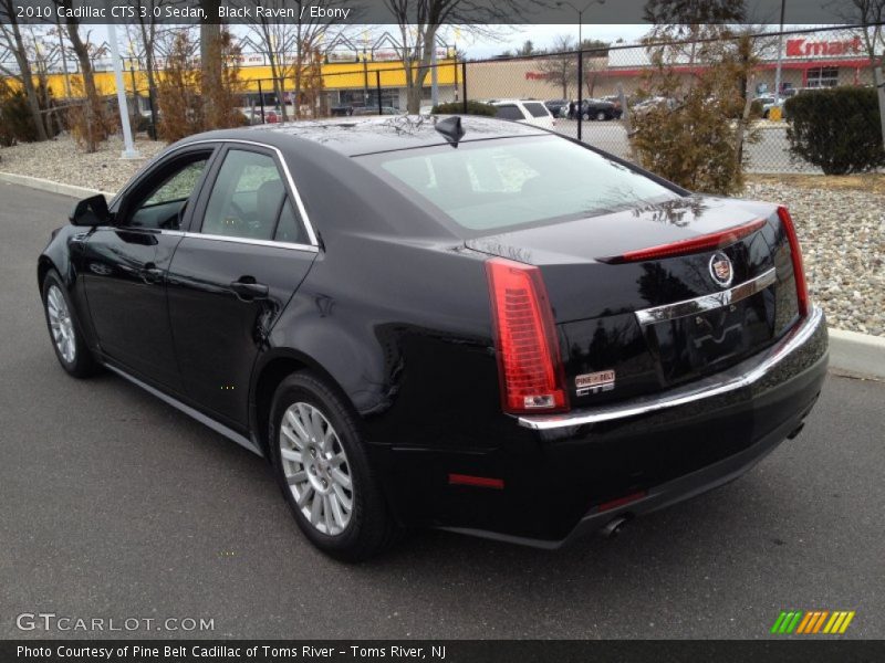 Black Raven / Ebony 2010 Cadillac CTS 3.0 Sedan
