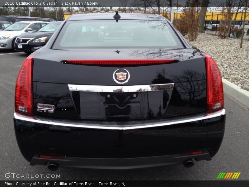Black Raven / Ebony 2010 Cadillac CTS 3.0 Sedan