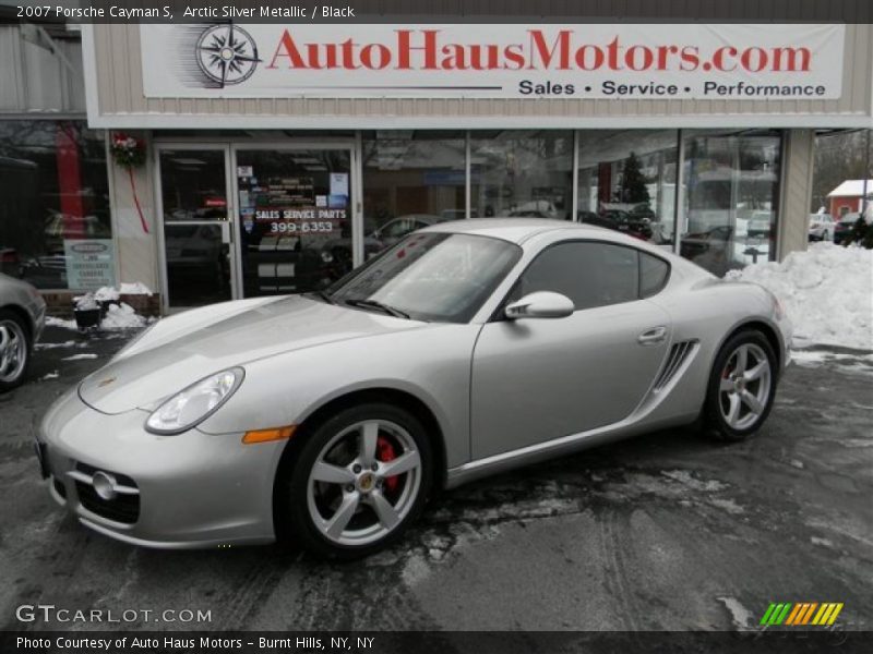 Arctic Silver Metallic / Black 2007 Porsche Cayman S