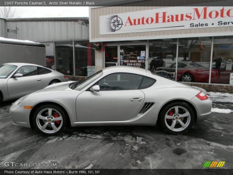 Arctic Silver Metallic / Black 2007 Porsche Cayman S