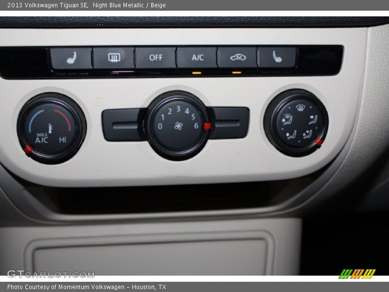 Night Blue Metallic / Beige 2013 Volkswagen Tiguan SE