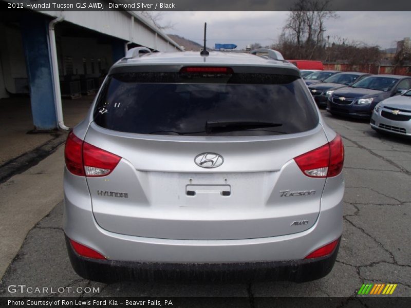 Diamond Silver / Black 2012 Hyundai Tucson GLS AWD