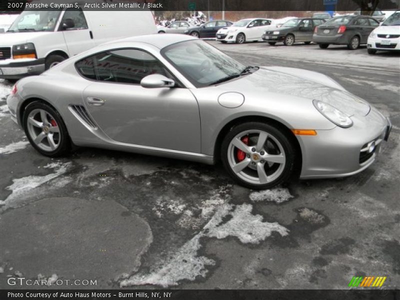 Arctic Silver Metallic / Black 2007 Porsche Cayman S