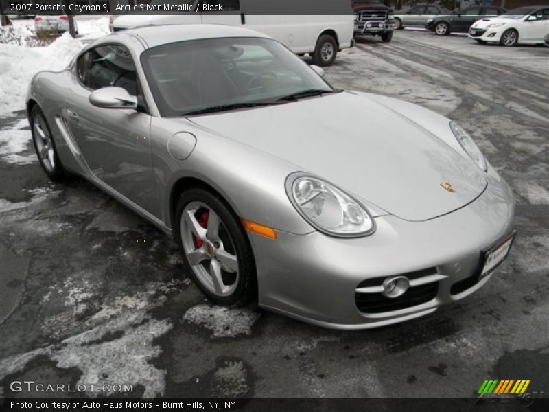 Arctic Silver Metallic / Black 2007 Porsche Cayman S