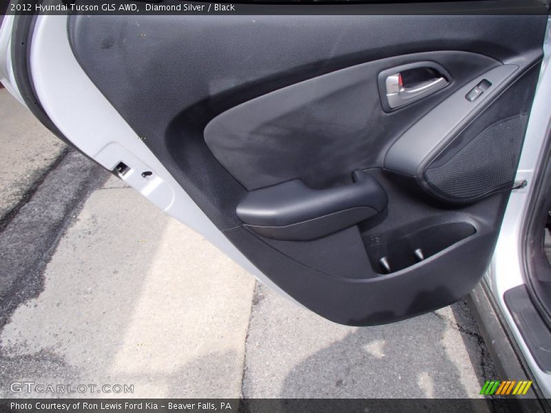 Diamond Silver / Black 2012 Hyundai Tucson GLS AWD