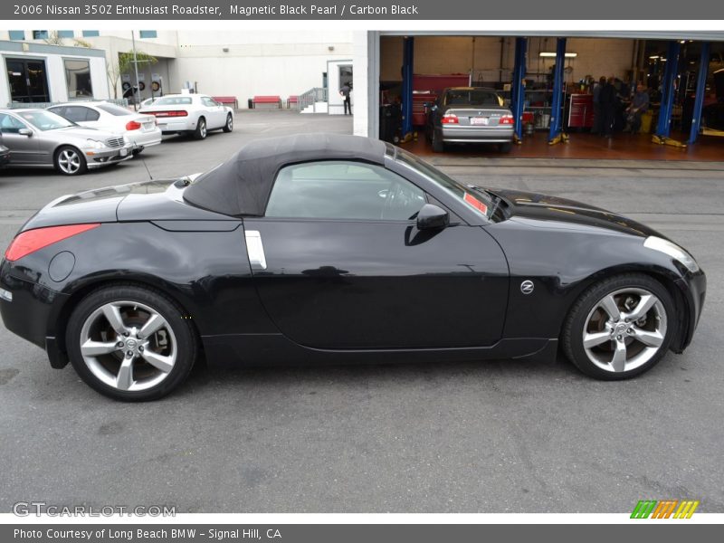 Magnetic Black Pearl / Carbon Black 2006 Nissan 350Z Enthusiast Roadster