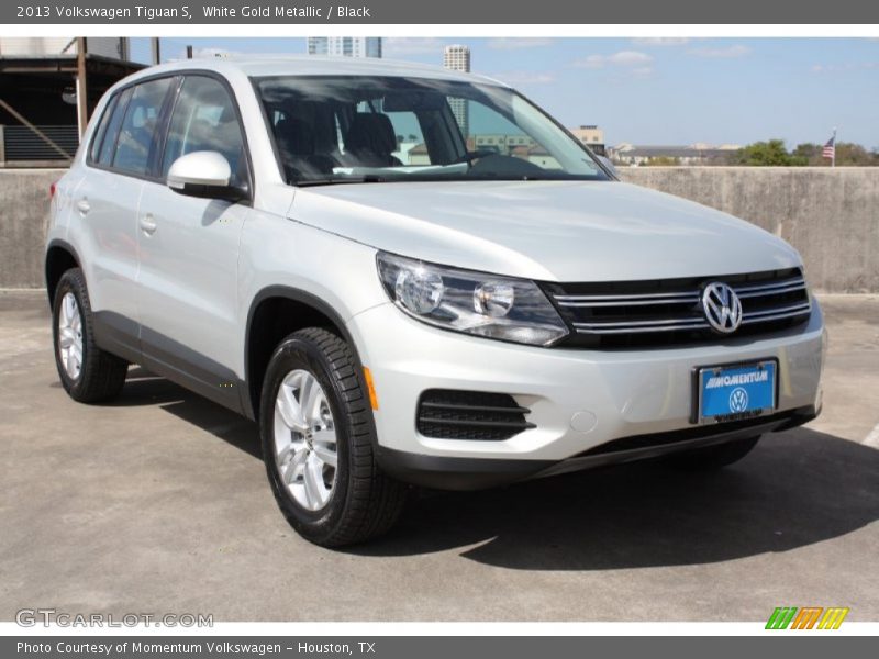 White Gold Metallic / Black 2013 Volkswagen Tiguan S