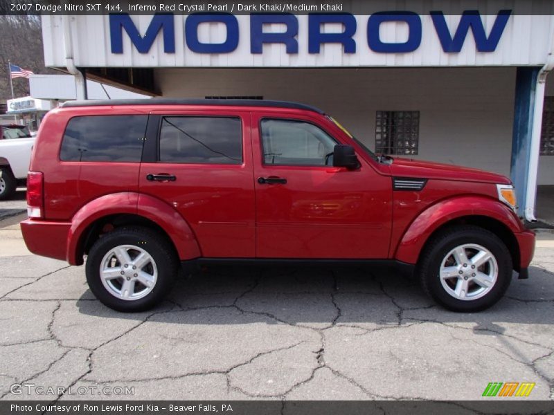 Inferno Red Crystal Pearl / Dark Khaki/Medium Khaki 2007 Dodge Nitro SXT 4x4