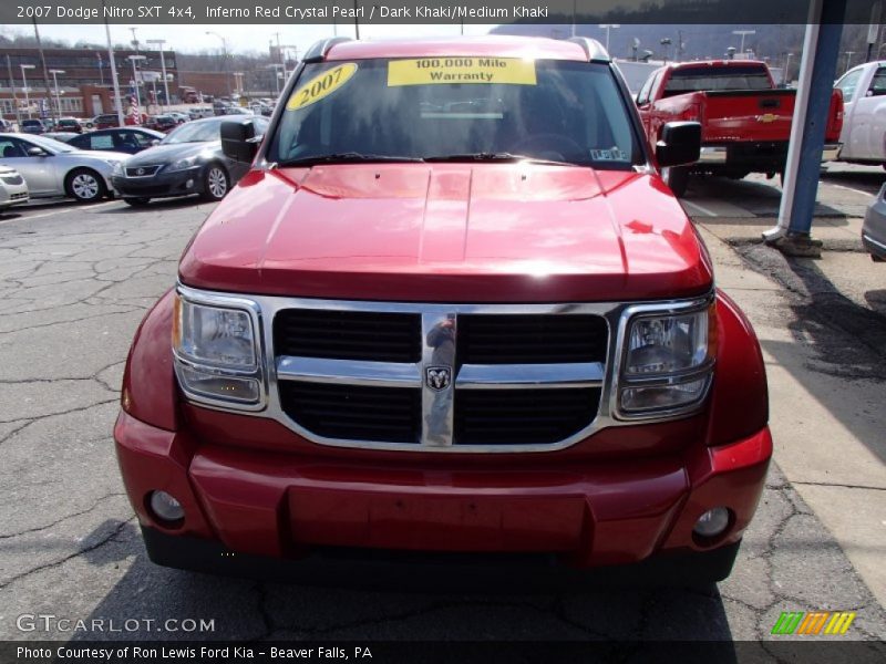 Inferno Red Crystal Pearl / Dark Khaki/Medium Khaki 2007 Dodge Nitro SXT 4x4