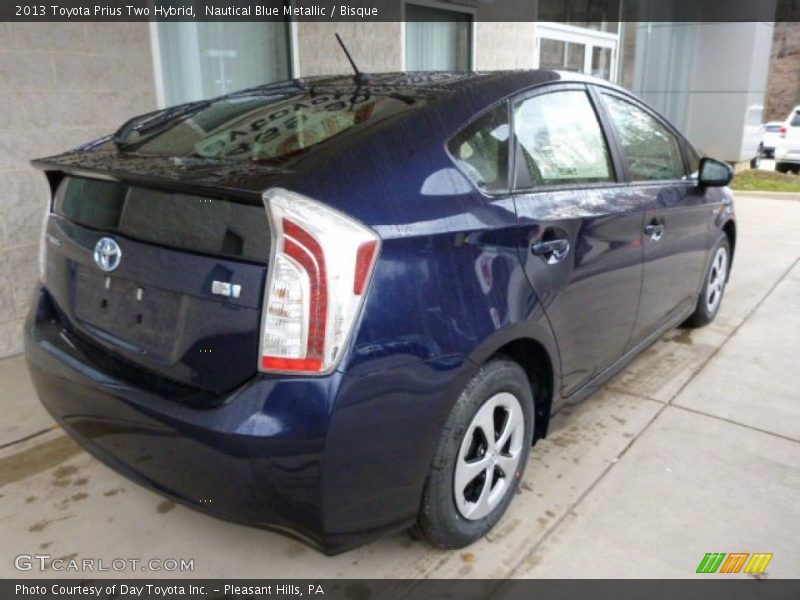 Nautical Blue Metallic / Bisque 2013 Toyota Prius Two Hybrid