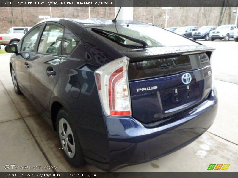 Nautical Blue Metallic / Bisque 2013 Toyota Prius Two Hybrid