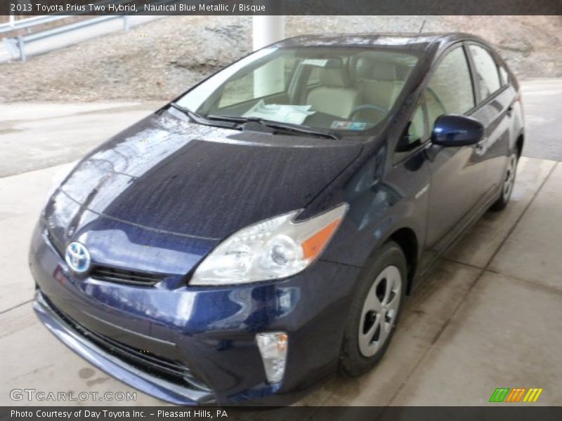 Nautical Blue Metallic / Bisque 2013 Toyota Prius Two Hybrid