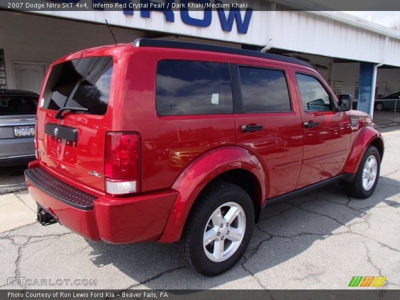 Inferno Red Crystal Pearl / Dark Khaki/Medium Khaki 2007 Dodge Nitro SXT 4x4