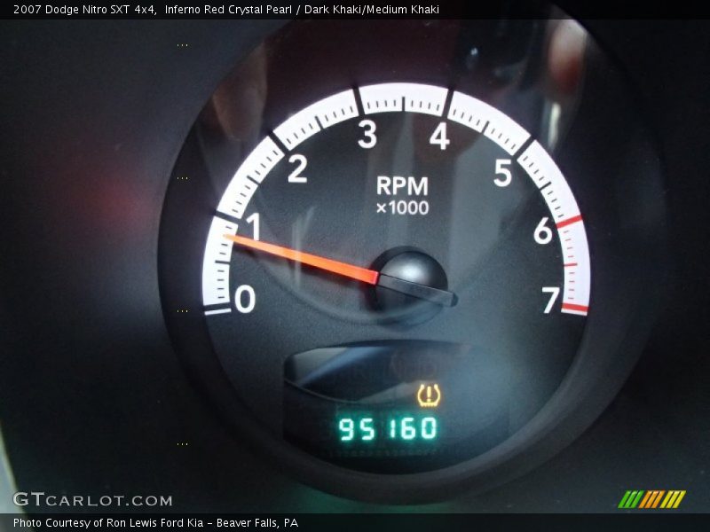 Inferno Red Crystal Pearl / Dark Khaki/Medium Khaki 2007 Dodge Nitro SXT 4x4