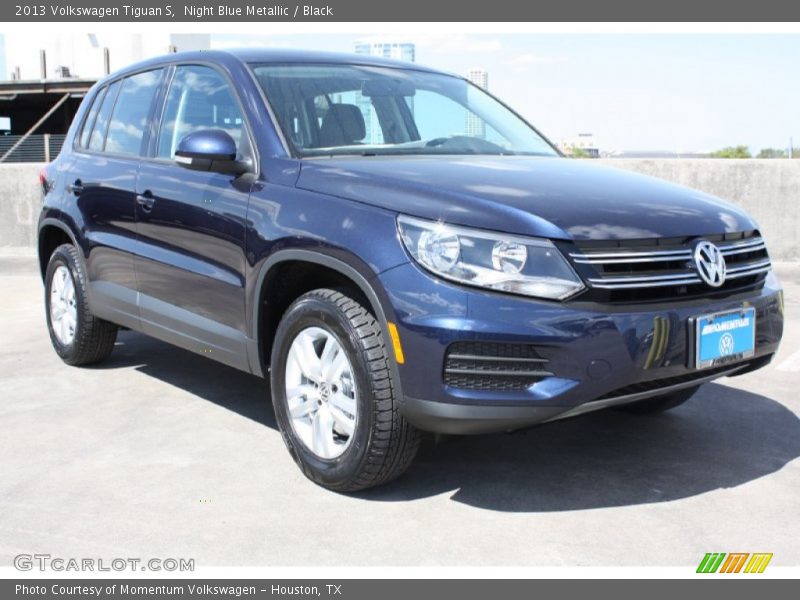 Night Blue Metallic / Black 2013 Volkswagen Tiguan S