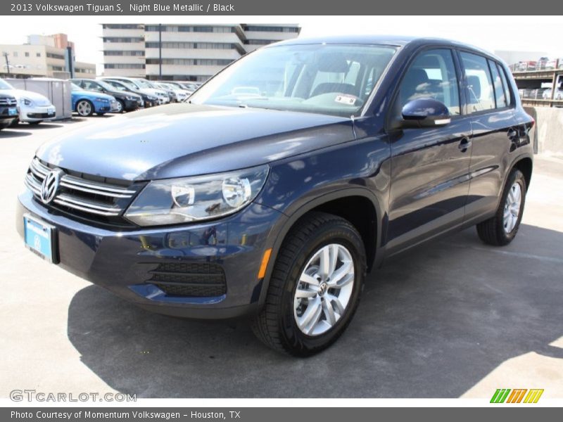 Night Blue Metallic / Black 2013 Volkswagen Tiguan S