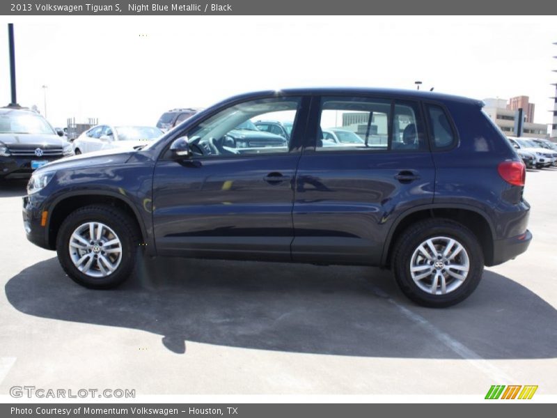 Night Blue Metallic / Black 2013 Volkswagen Tiguan S