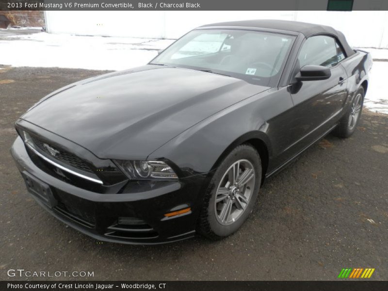 Black / Charcoal Black 2013 Ford Mustang V6 Premium Convertible