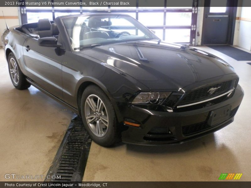 Black / Charcoal Black 2013 Ford Mustang V6 Premium Convertible