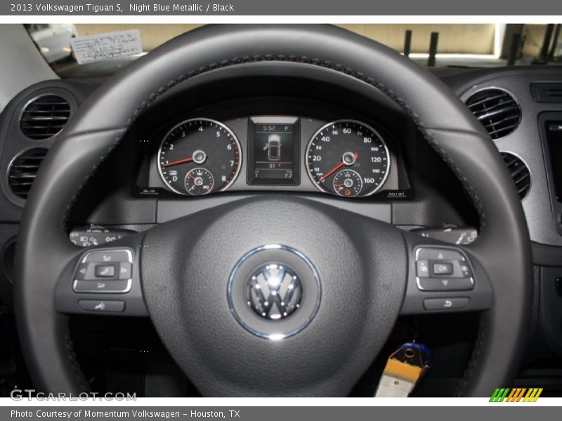 Night Blue Metallic / Black 2013 Volkswagen Tiguan S
