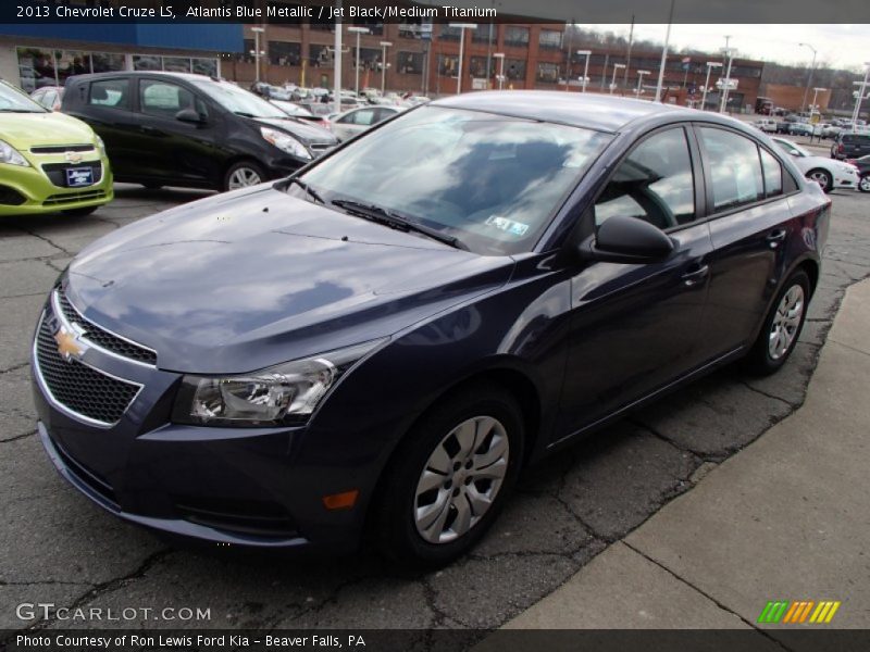 Atlantis Blue Metallic / Jet Black/Medium Titanium 2013 Chevrolet Cruze LS