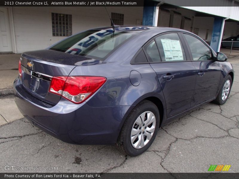 Atlantis Blue Metallic / Jet Black/Medium Titanium 2013 Chevrolet Cruze LS