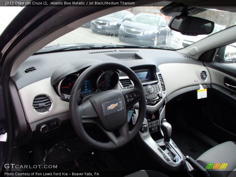 Atlantis Blue Metallic / Jet Black/Medium Titanium 2013 Chevrolet Cruze LS