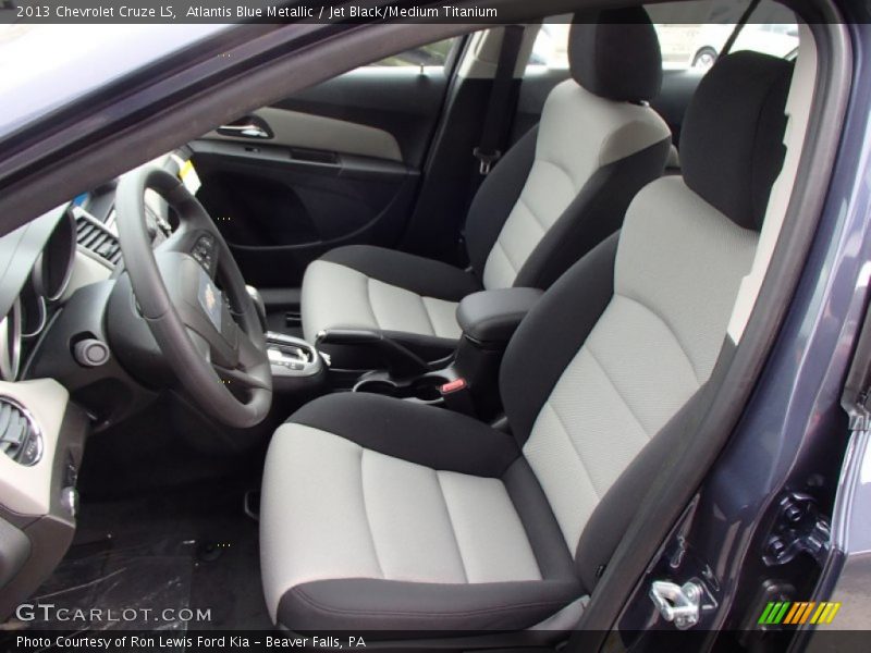 Atlantis Blue Metallic / Jet Black/Medium Titanium 2013 Chevrolet Cruze LS