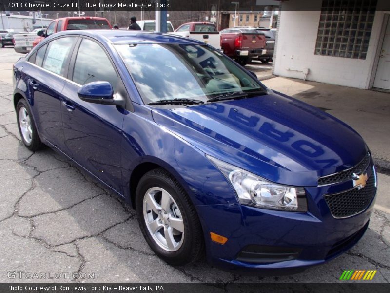 Blue Topaz Metallic / Jet Black 2013 Chevrolet Cruze LT