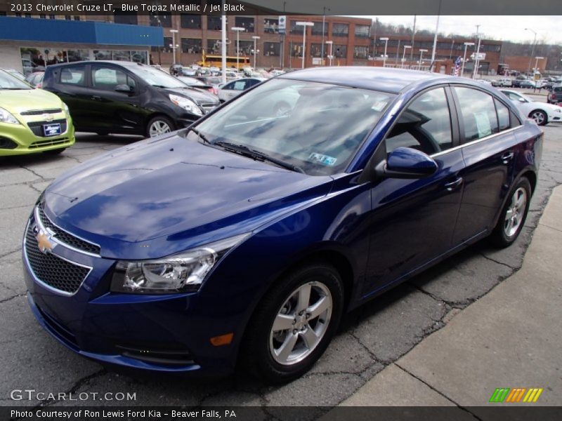 Blue Topaz Metallic / Jet Black 2013 Chevrolet Cruze LT