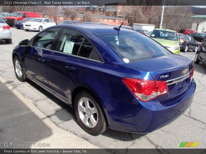 Blue Topaz Metallic / Jet Black 2013 Chevrolet Cruze LT