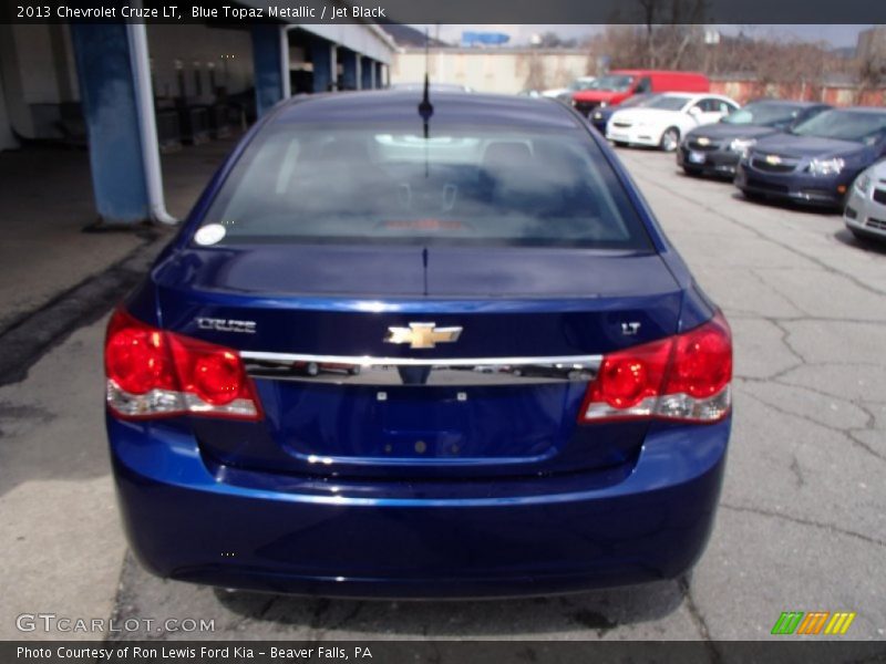 Blue Topaz Metallic / Jet Black 2013 Chevrolet Cruze LT