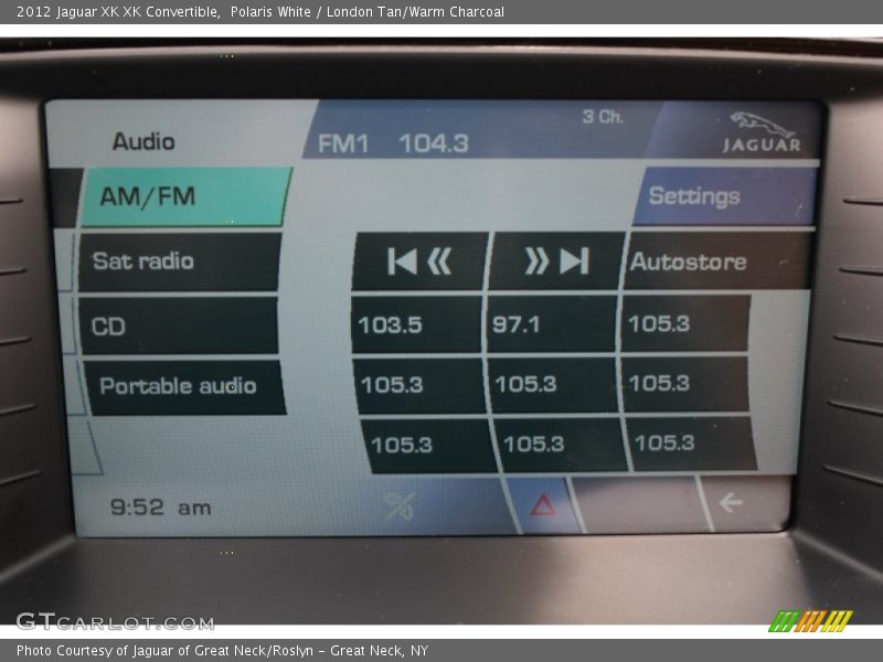 Controls of 2012 XK XK Convertible
