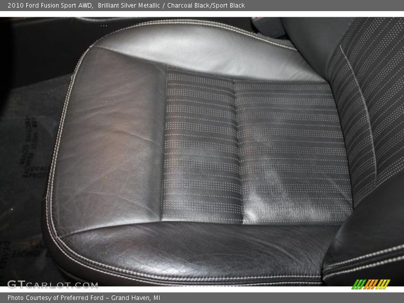 Brilliant Silver Metallic / Charcoal Black/Sport Black 2010 Ford Fusion Sport AWD