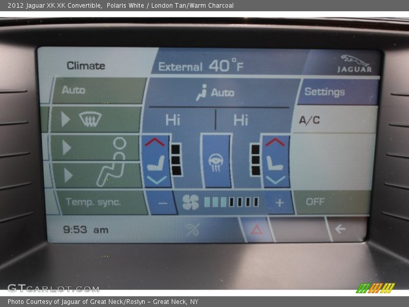 Controls of 2012 XK XK Convertible