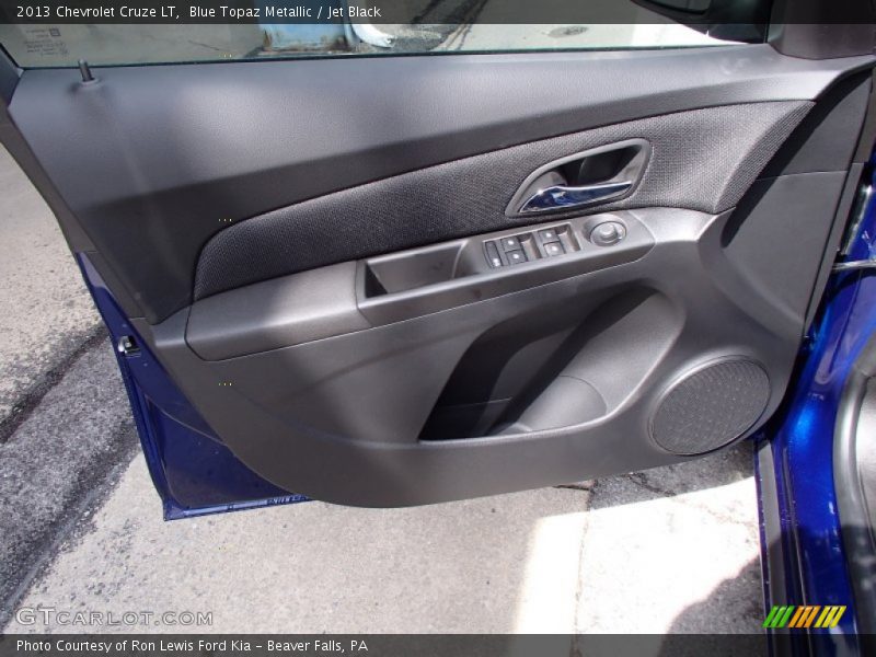 Blue Topaz Metallic / Jet Black 2013 Chevrolet Cruze LT