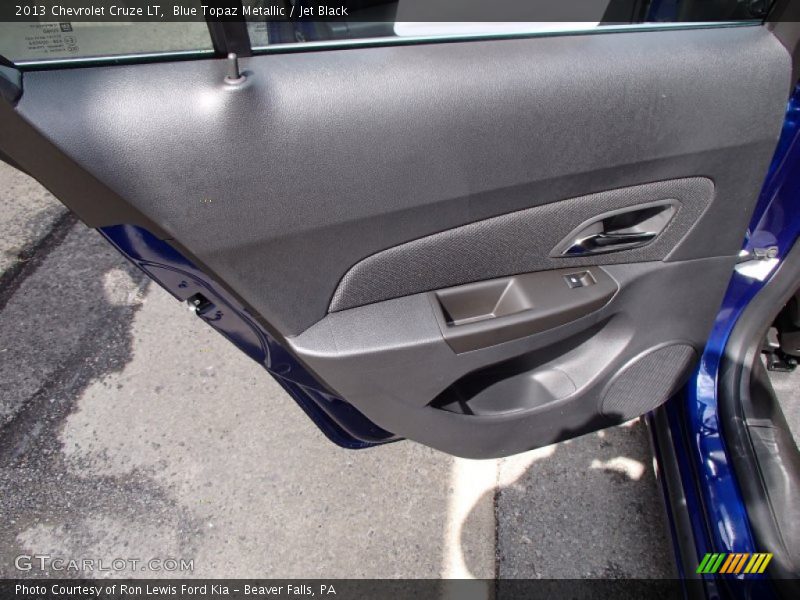 Blue Topaz Metallic / Jet Black 2013 Chevrolet Cruze LT