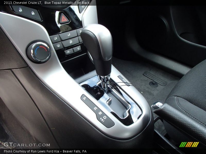 Blue Topaz Metallic / Jet Black 2013 Chevrolet Cruze LT