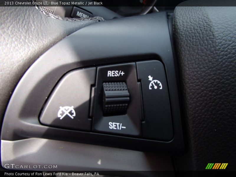 Blue Topaz Metallic / Jet Black 2013 Chevrolet Cruze LT