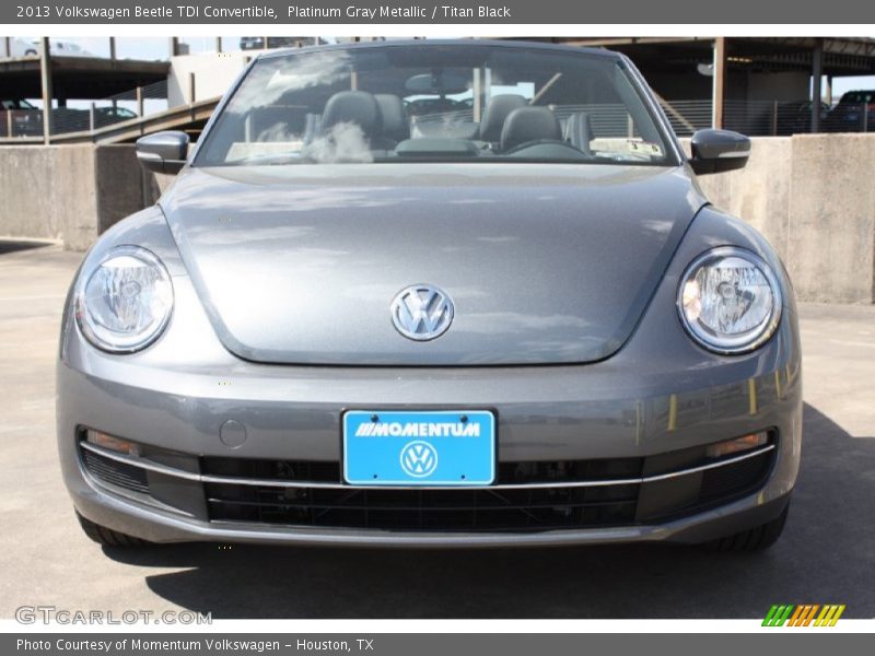 Platinum Gray Metallic / Titan Black 2013 Volkswagen Beetle TDI Convertible