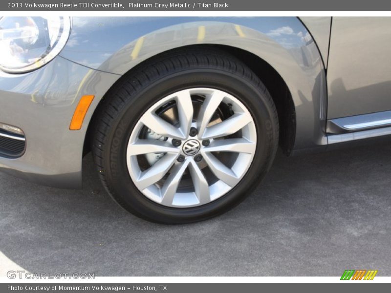 Platinum Gray Metallic / Titan Black 2013 Volkswagen Beetle TDI Convertible